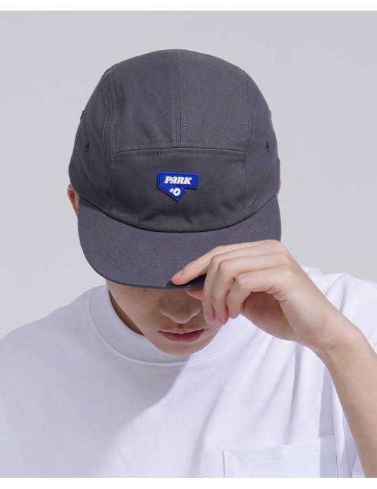 O3PARK flat brim hat new soft top three-dimensional logo five-piece hat Japanese camping hat American vintage peaked hat