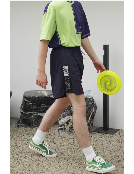 O3PARK American quick-drying sports pants outdoor camping casual pants cityboy micro-elastic elastic waist mesh shorts
