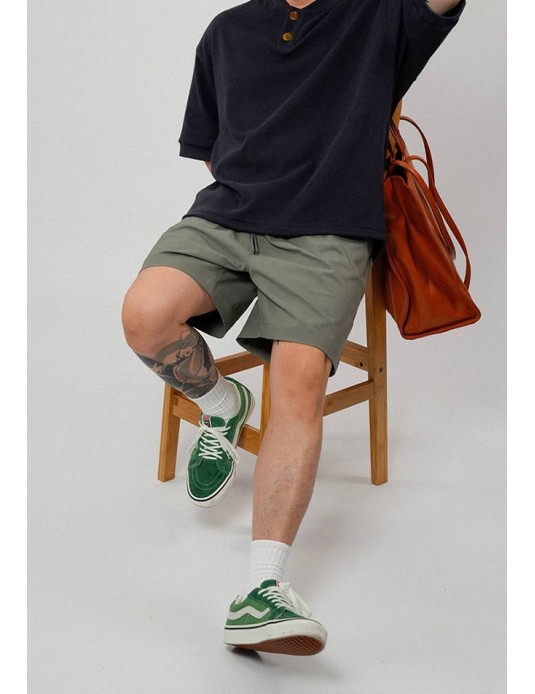 O3PARK summer new versatile quick-drying Japanese retro classic five-point pants loose sports khaki casual shorts