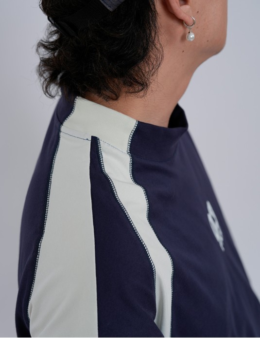 "MOUDIK" Collage Contrastin Coloer LS Tee
