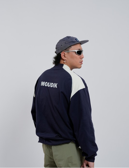 "MOUDIK" Collage Contrastin Coloer LS Tee
