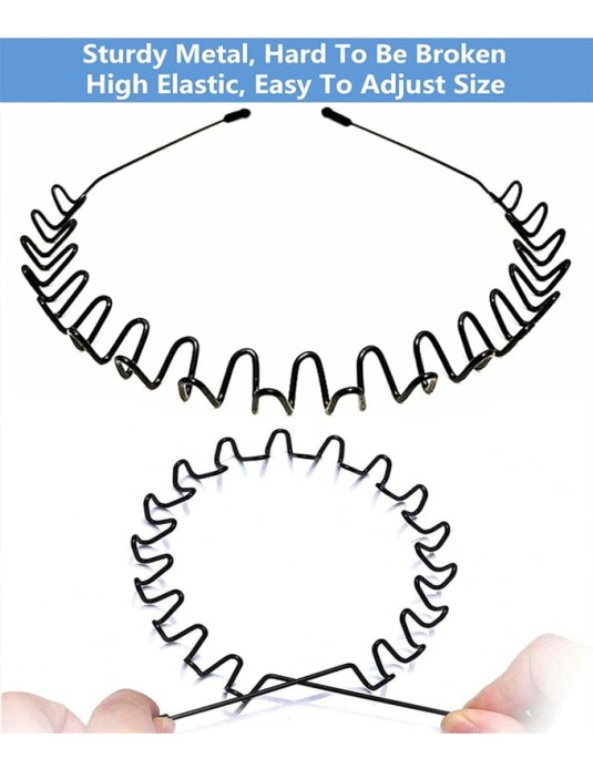 O3PARK Men's Hoop Clips Accessories Simple Elastic Non Slip Head Headwear